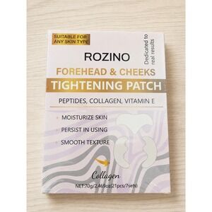 Forehead & Cheeks Tightening Patch Collagen Peptides 21 Pcs 7 Sets NIB
